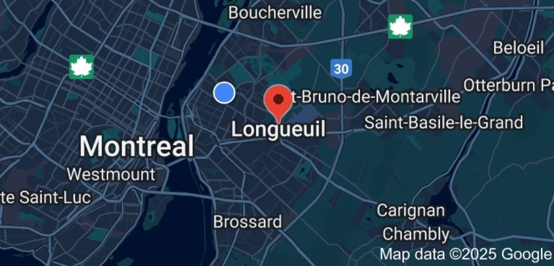 Map of Longueuil, Quebec.