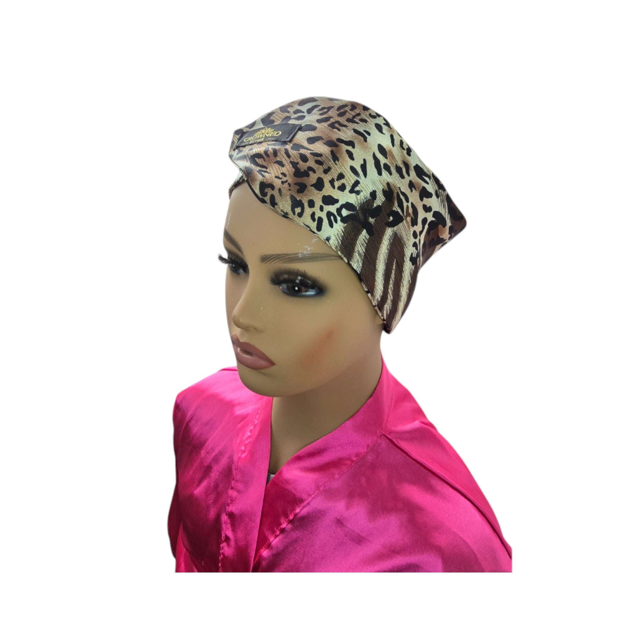 Adult Satin Edge Wrap (19 - 26in) - Adjustable Hair Protection | Couronne Par Elle - Couronne Par Elle