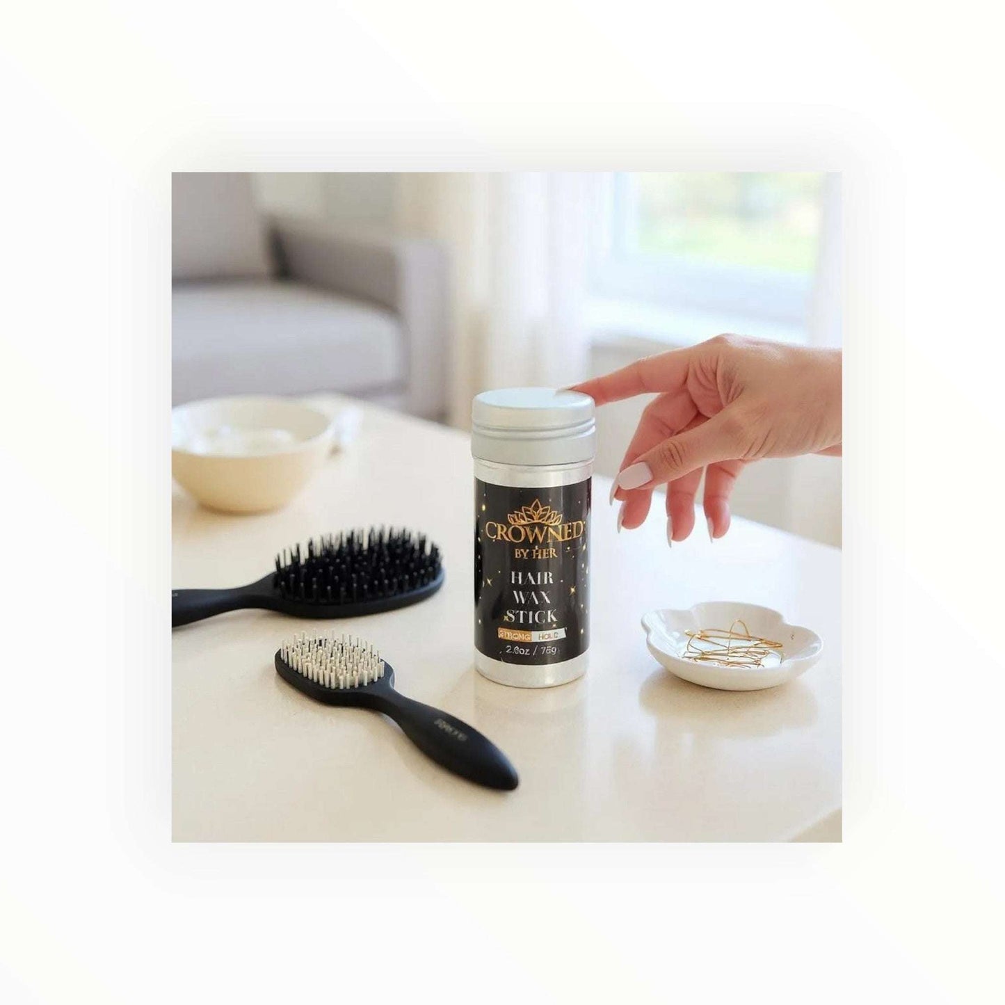Crowned Hair Wax Stick - Edge Control & Styling | Couronne Par Elle - Couronne Par Elle