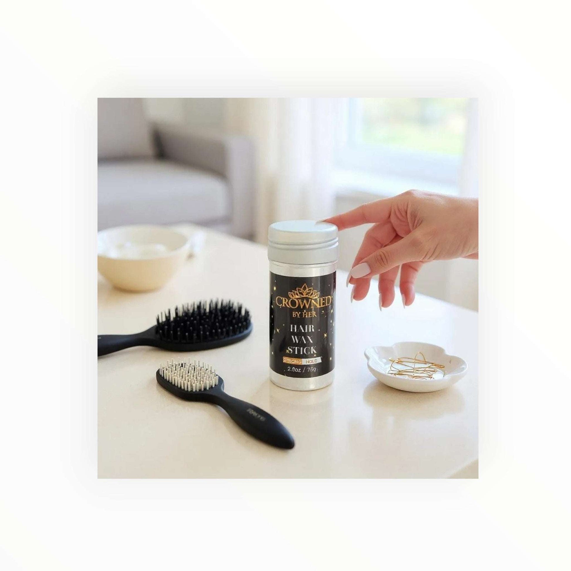 Crowned Hair Wax Stick - Edge Control & Styling | Couronne Par Elle - Couronne Par Elle