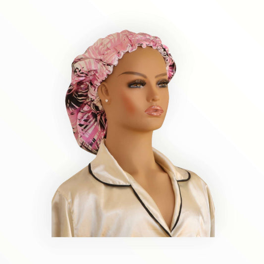Luxe Handmade Reversible Satin Bonnet - Couronne Par Elle