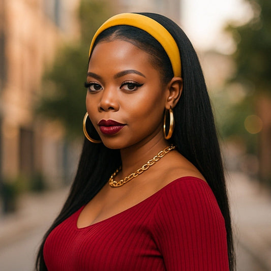 Protective Style Kit – Kinky Straight Headband Wig - Couronne Par Elle