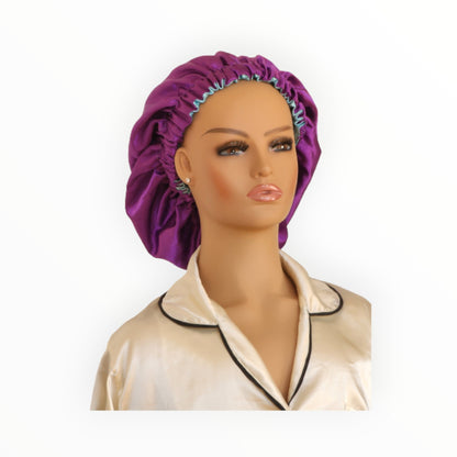 Reversible Satin Bonnet for Locs, Curls & Natural Hair - Couronne Par Elle