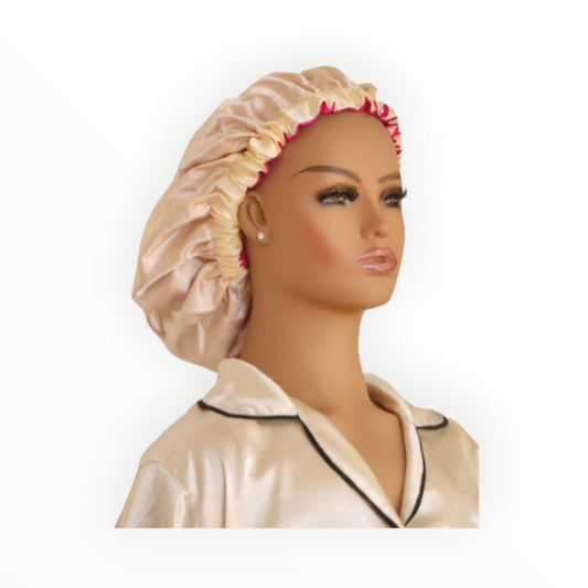 Reversible Satin Bonnet for Locs, Curls & Natural Hair - Couronne Par Elle