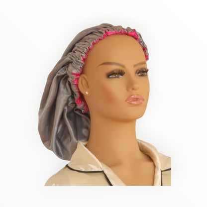 Reversible Satin Bonnet for Locs, Curls & Natural Hair - Couronne Par Elle