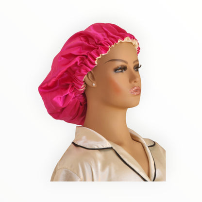 Reversible Satin Bonnet for Locs, Curls & Natural Hair - Couronne Par Elle
