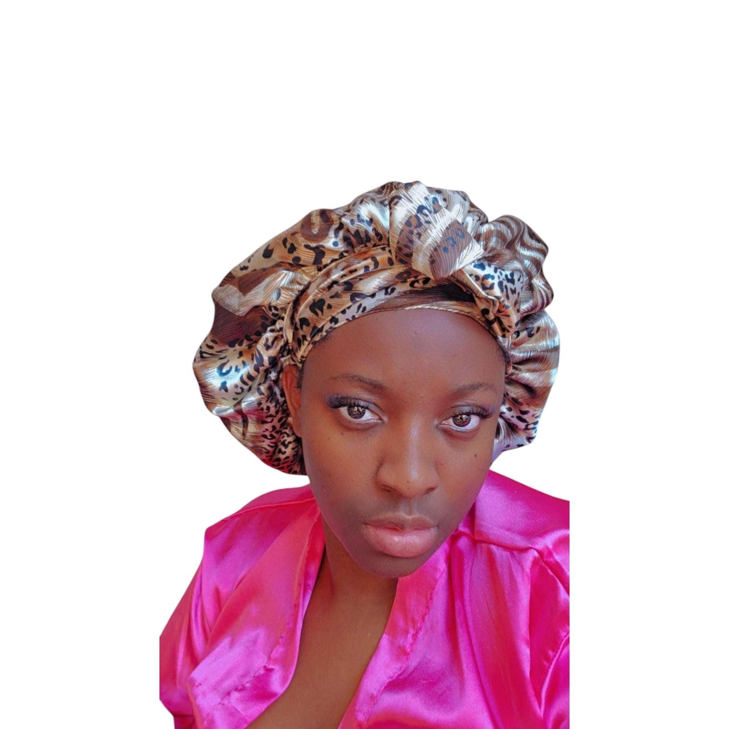 Satin Reversible Tie bonnet | Adjustable Non Slip Satin Bonnet Tie Edge Wrap| Multiple Colors Available - Couronne Par Elle