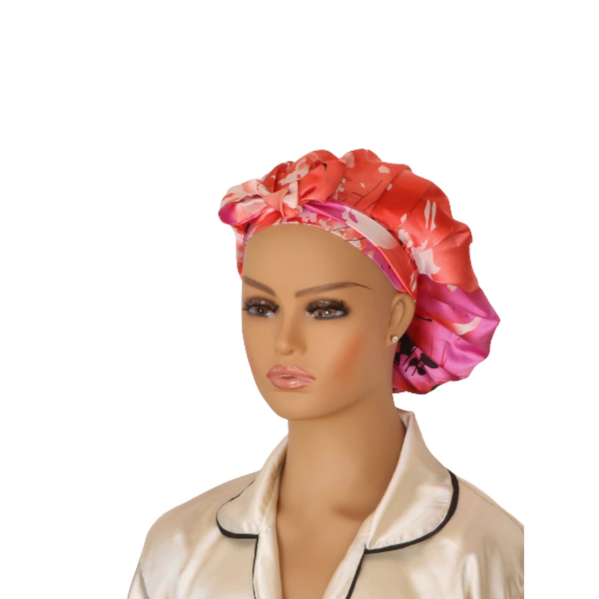Satin Reversible Tie bonnet | Adjustable Non Slip Satin Bonnet Tie Edge Wrap| Multiple Colors Available - Couronne Par Elle