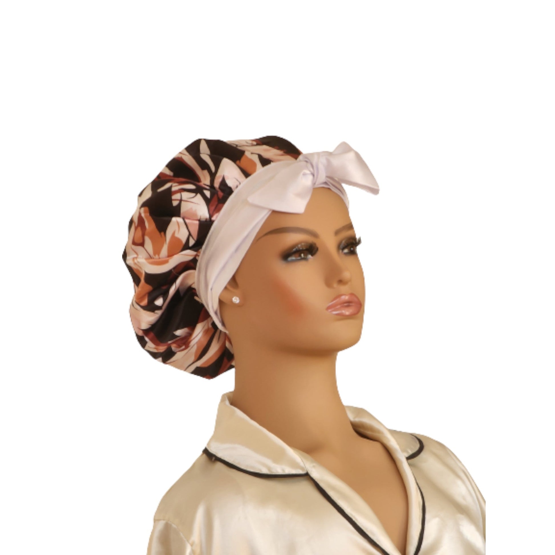 Satin Reversible Tie bonnet | Adjustable Non Slip Satin Bonnet Tie Edge Wrap| Multiple Colors Available - Couronne Par Elle