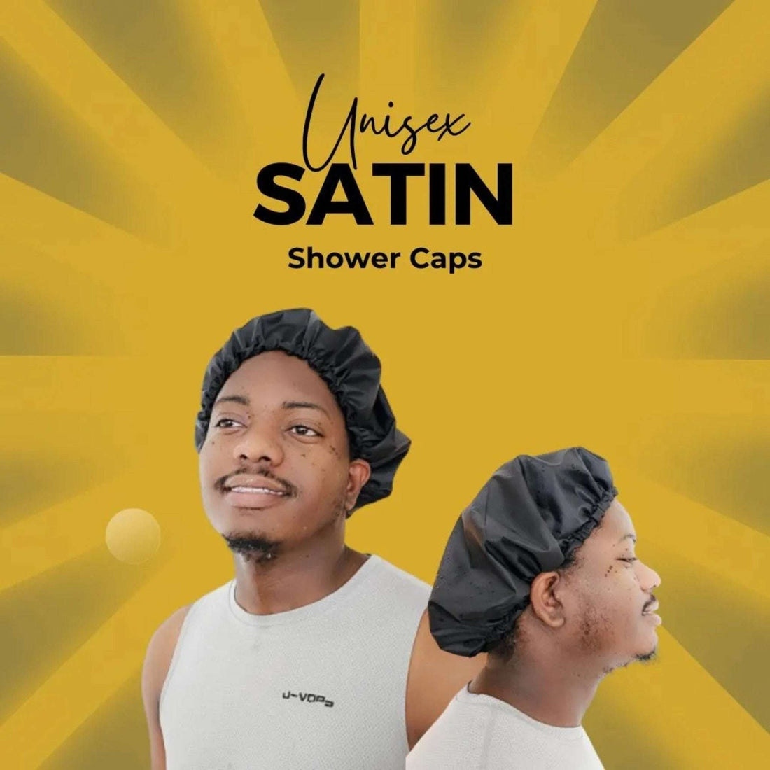 Satin Shower Cap - Waterproof Hair Protection | Couronne Par Elle - Couronne Par Elle
