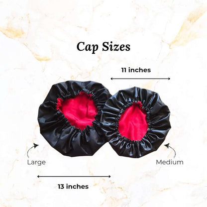 Satin Shower Cap - Waterproof Hair Protection | Couronne Par Elle - Couronne Par Elle